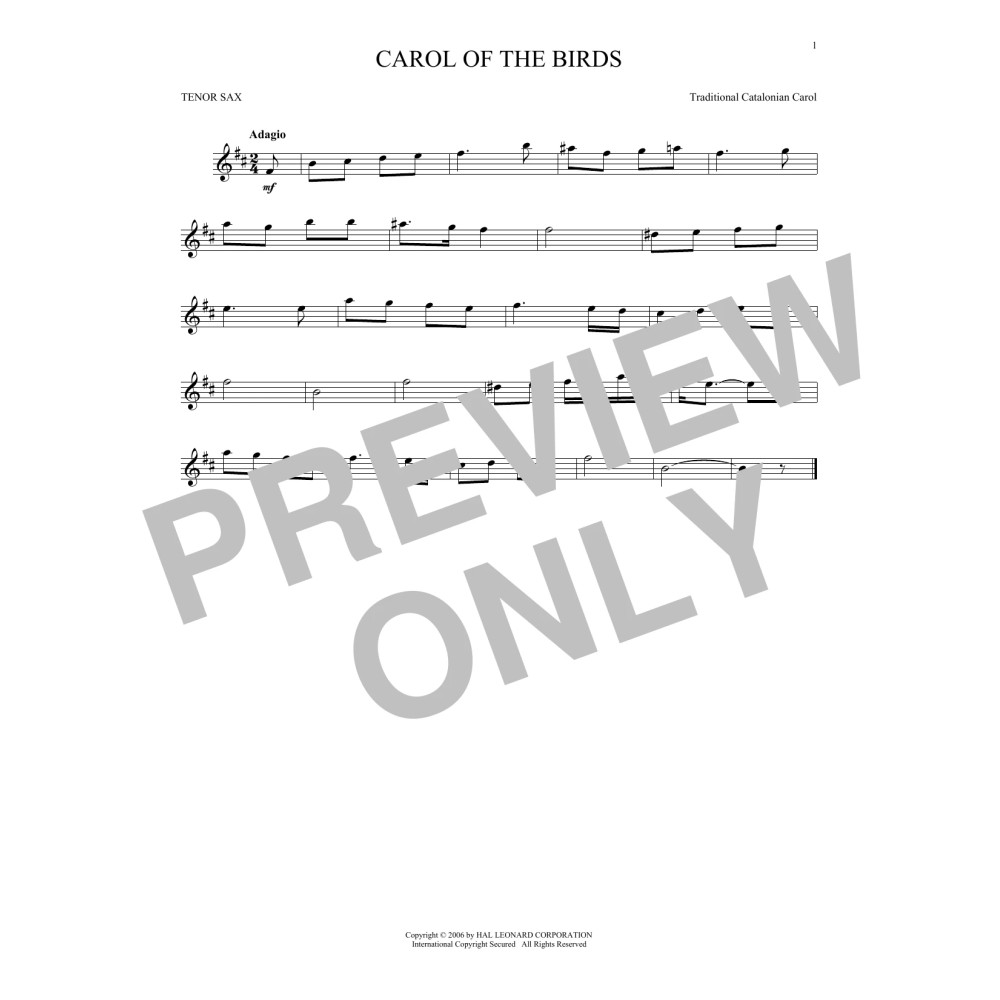 Carol Of The Birds
