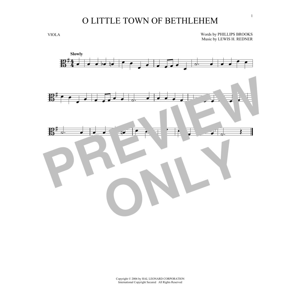 O Little Town Of Bethlehem
