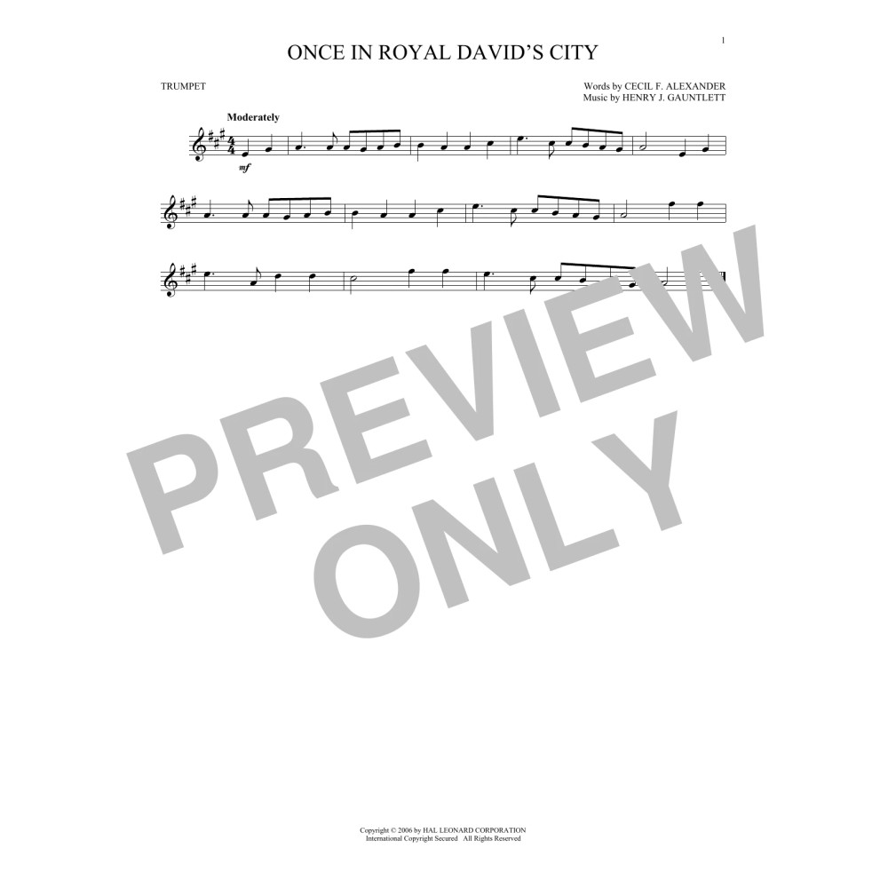 Once In Royal David's City