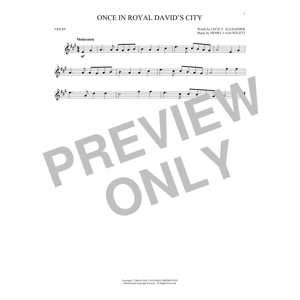 Once In Royal David's City