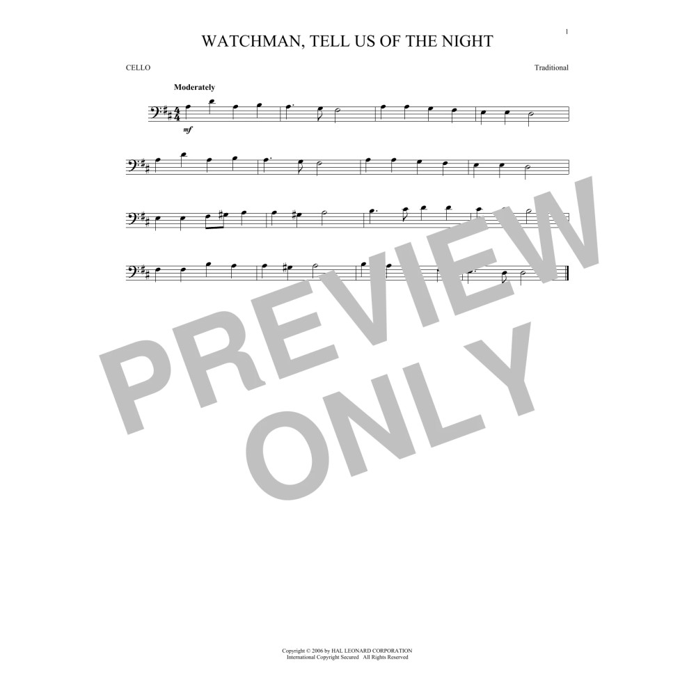 Watchman, Tell Us Of The Night