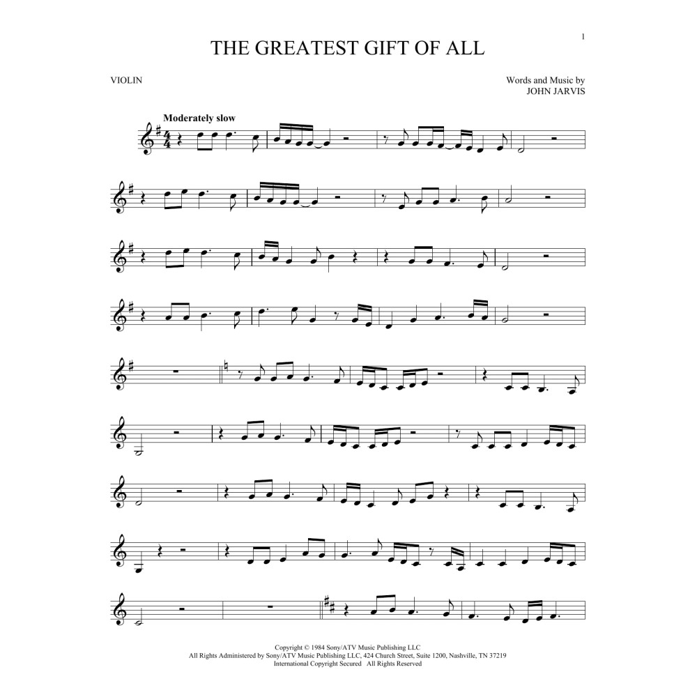 The Greatest Gift Of All