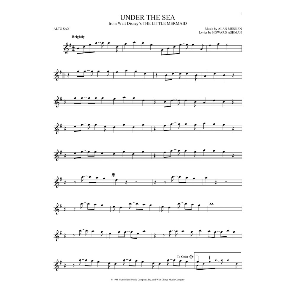 Under The Sea (from The Little Mermaid)