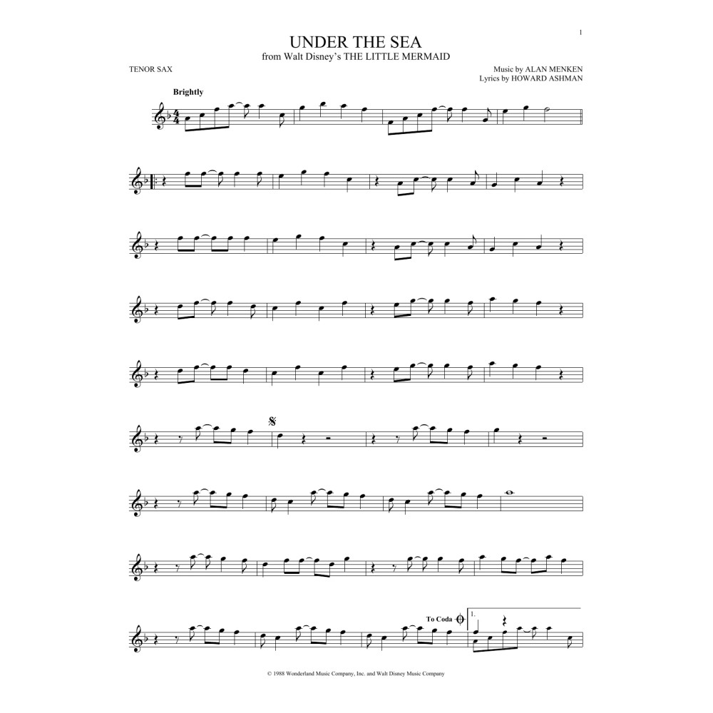 Under The Sea (from The Little Mermaid)