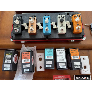 New Mooer effects pedals and case