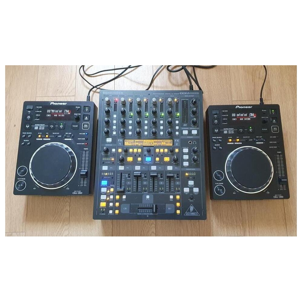 Dos Pioneer Dj CDJ-350 + Behringer DJX-750