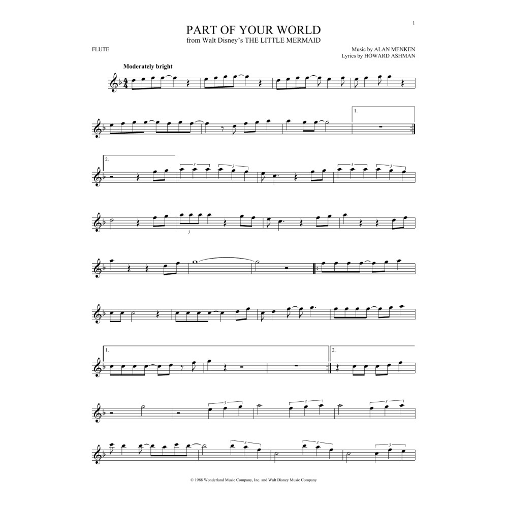 Part Of Your World (from The Little Mermaid)