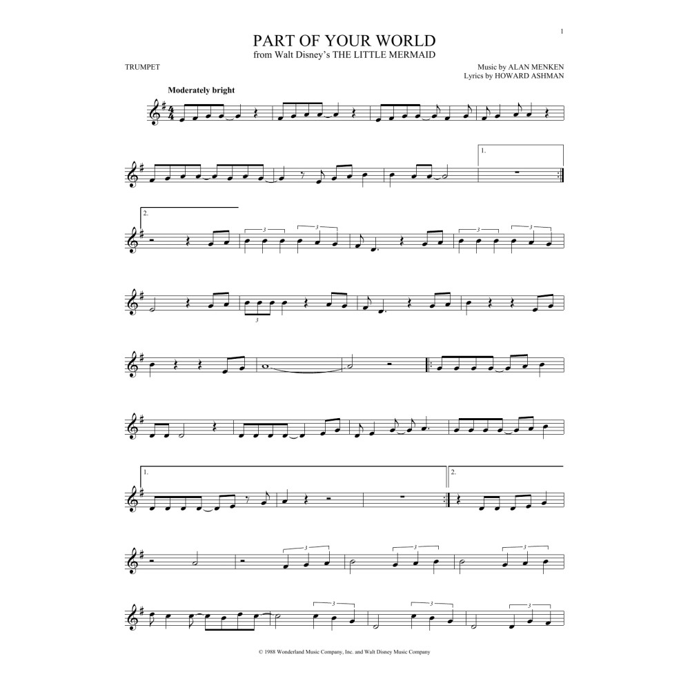 Part Of Your World (from The Little Mermaid)