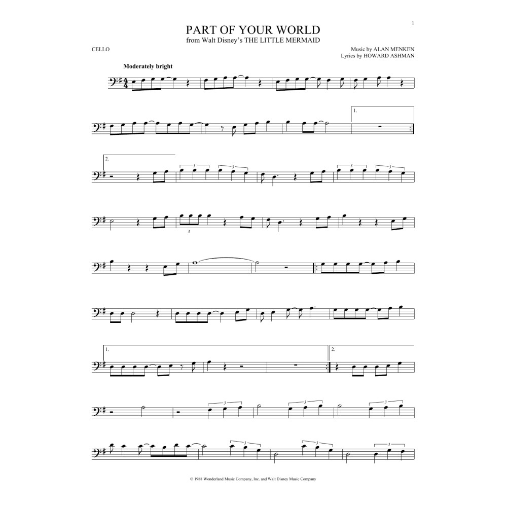 Part Of Your World (from The Little Mermaid)