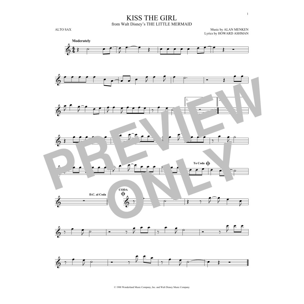 Kiss The Girl (from The Little Mermaid)