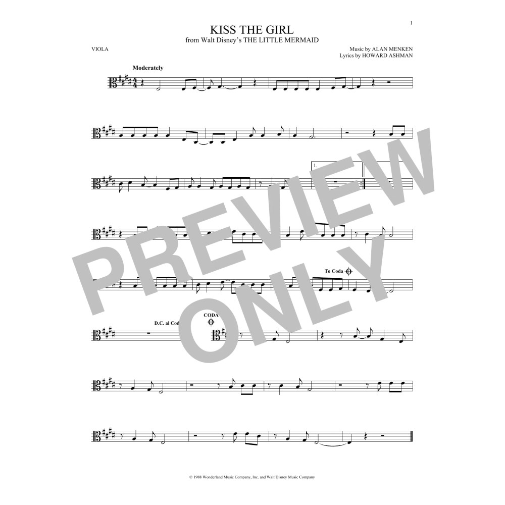 Kiss The Girl (from The Little Mermaid)