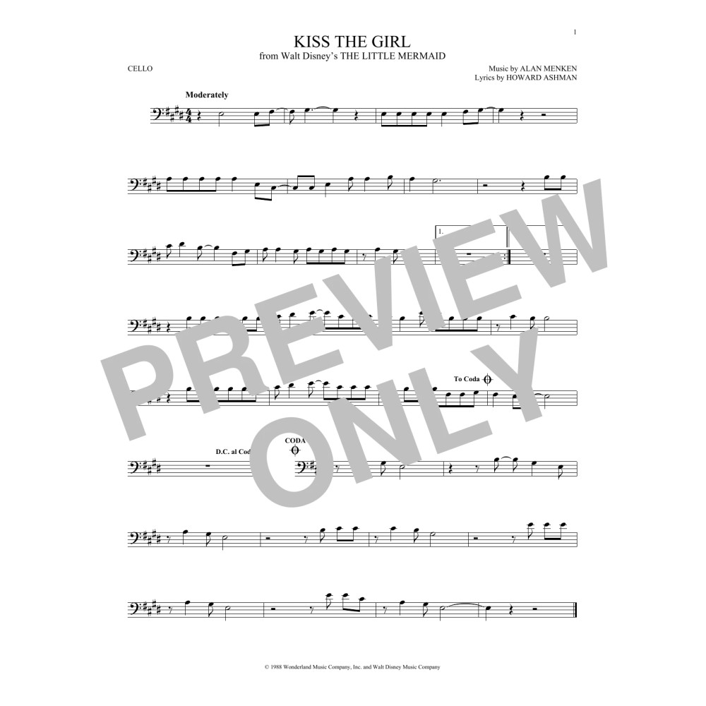 Kiss The Girl (from The Little Mermaid)
