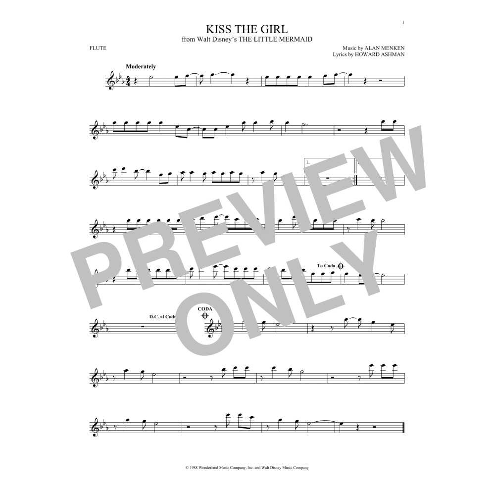 Kiss The Girl (from The Little Mermaid)