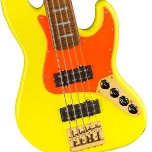 Fender MonoNeon Jazz Bass V - Jaune F...
