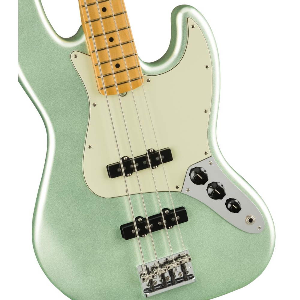 Fender American Professional II Jazz Bass V – Mystic Surf Green avec touche en érable