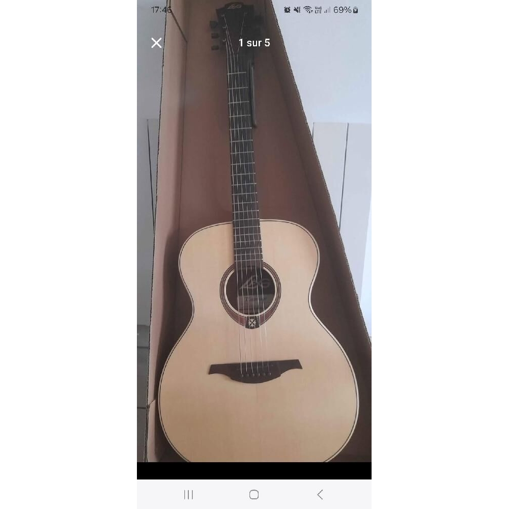 Lâg Tramontane T70A is an acoustic guitar from the renowned French brand Lâg. This model is part of their Tramontane series, 