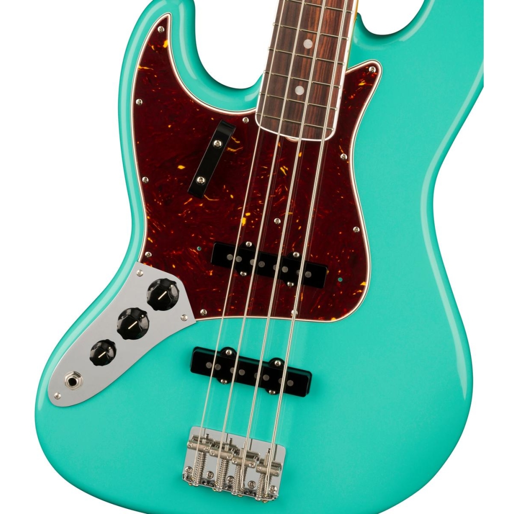 Fender American Vintage II 1966 Jazz Bass pour gaucher - Seafoam Green