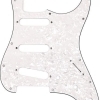 Fender Pickguard Stratocaster S/S/S de style moderne à 11 trous - White Pearl
