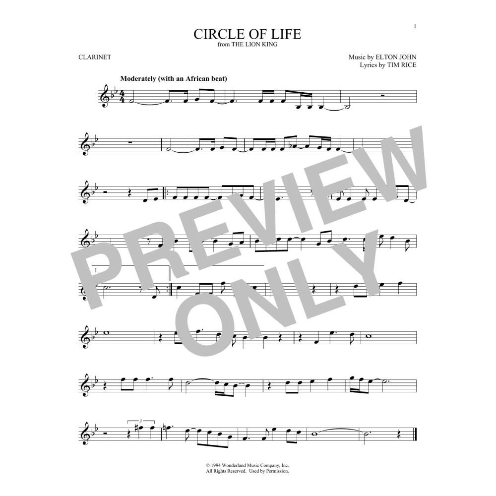 Circle Of Life (from The Lion King)