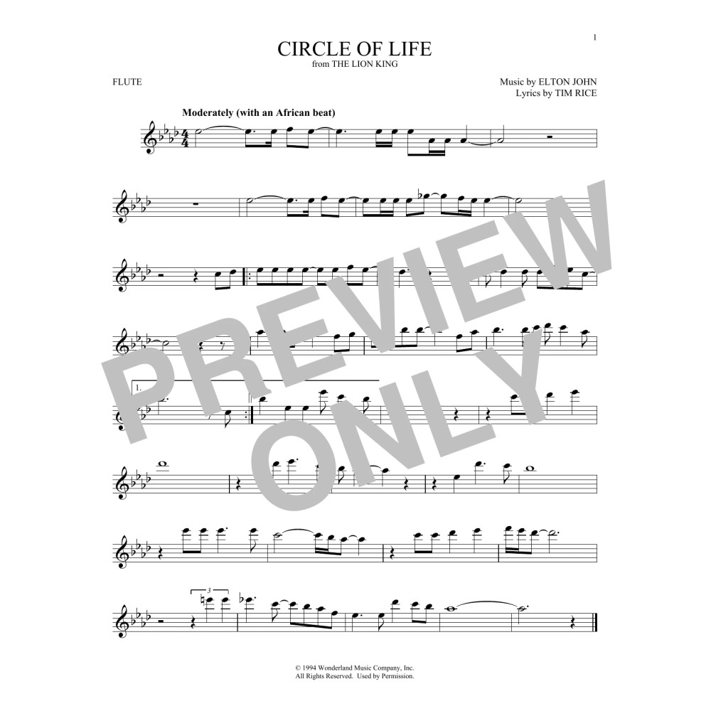 Circle Of Life (from The Lion King)