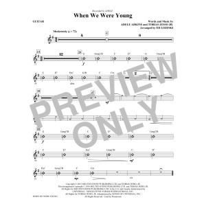 When We Were Young (arr. Ed Lojeski) - Guitar