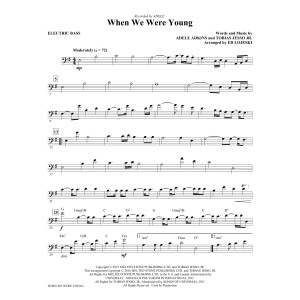 When We Were Young (arr. Ed Lojeski) - Bass