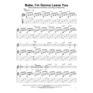 Babe, I'm Gonna Leave You