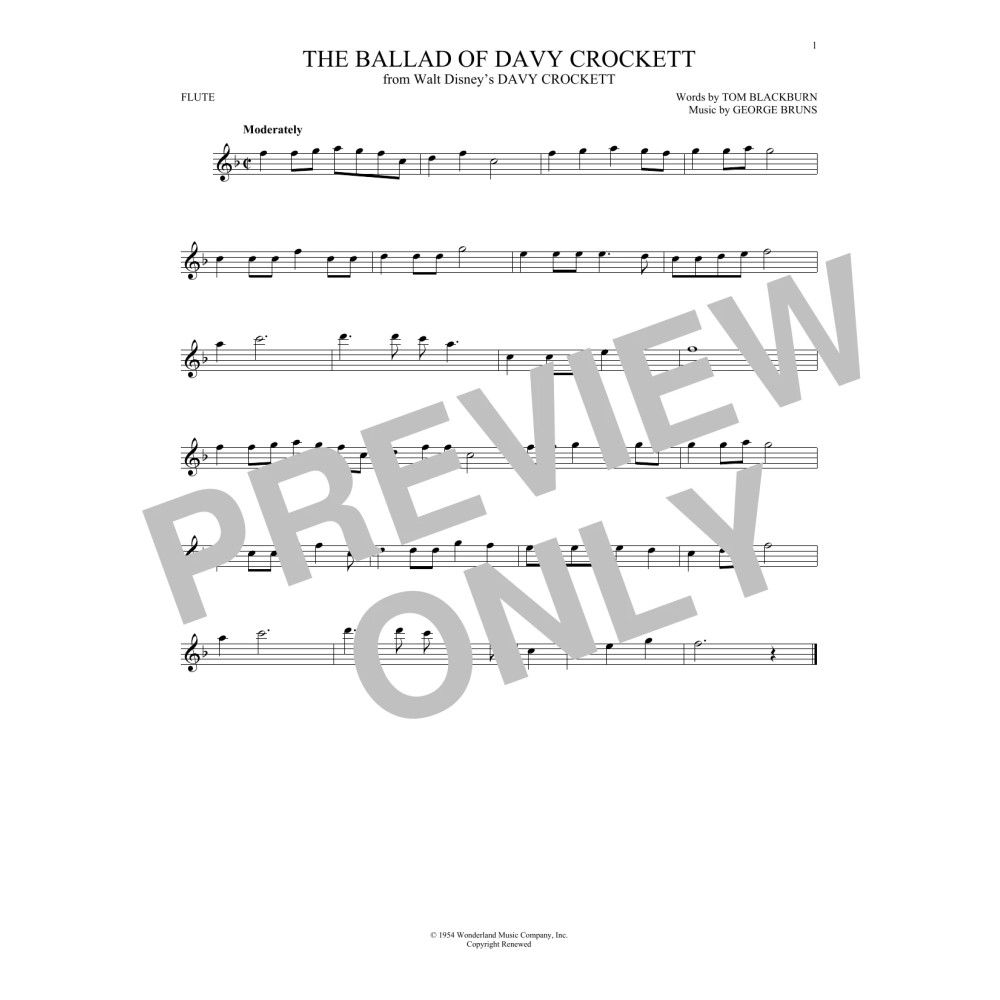 The Ballad Of Davy Crockett (from Davy Crockett)