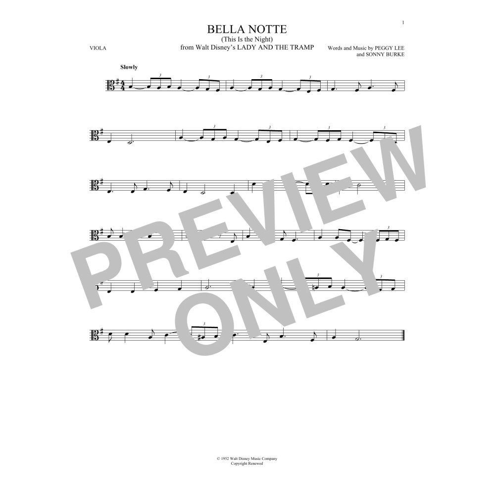 Bella Notte (This Is The Night) (from Lady And The Tramp)