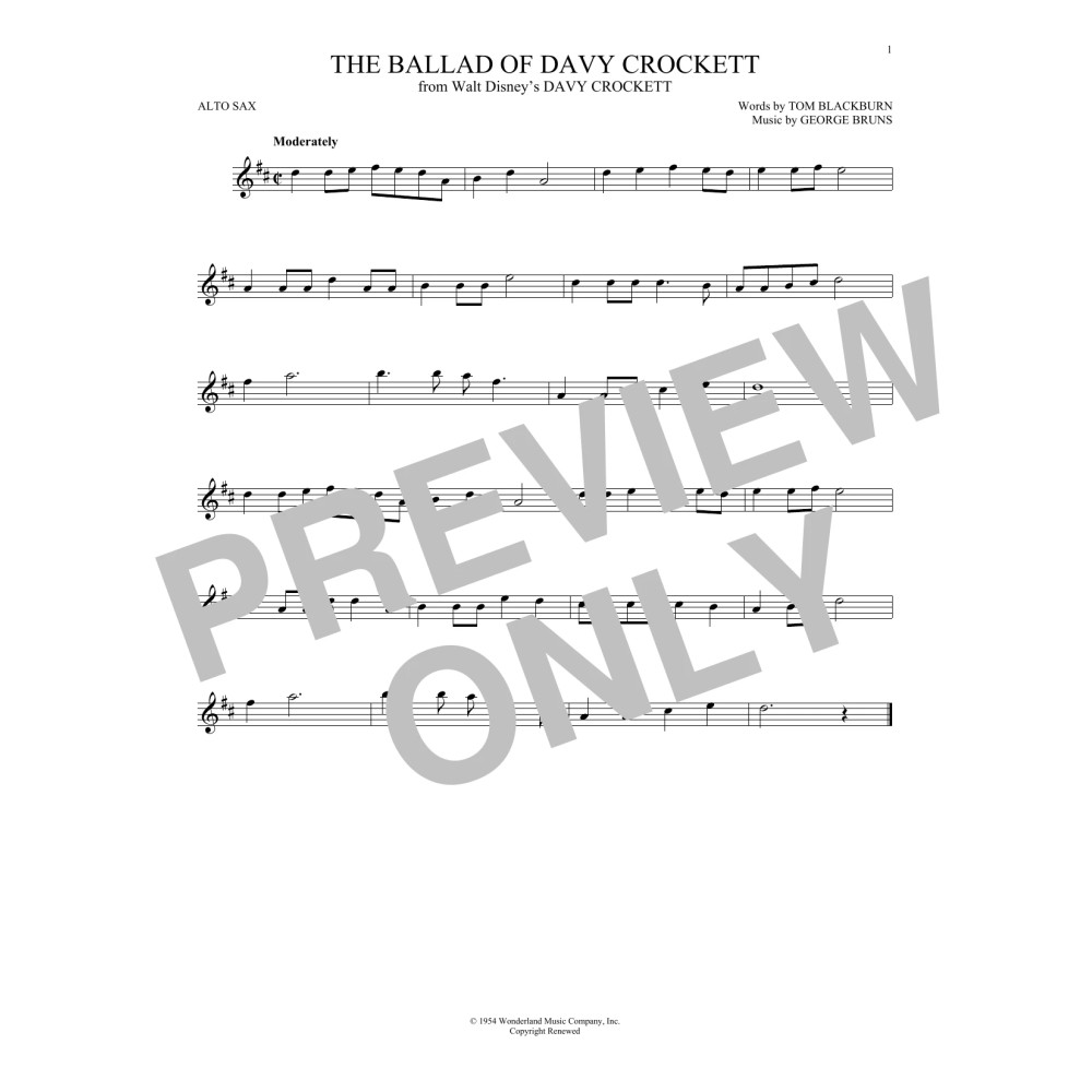 The Ballad Of Davy Crockett (from Davy Crockett)