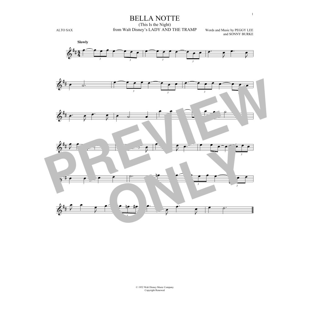 Bella Notte (This Is The Night) (from Lady And The Tramp)