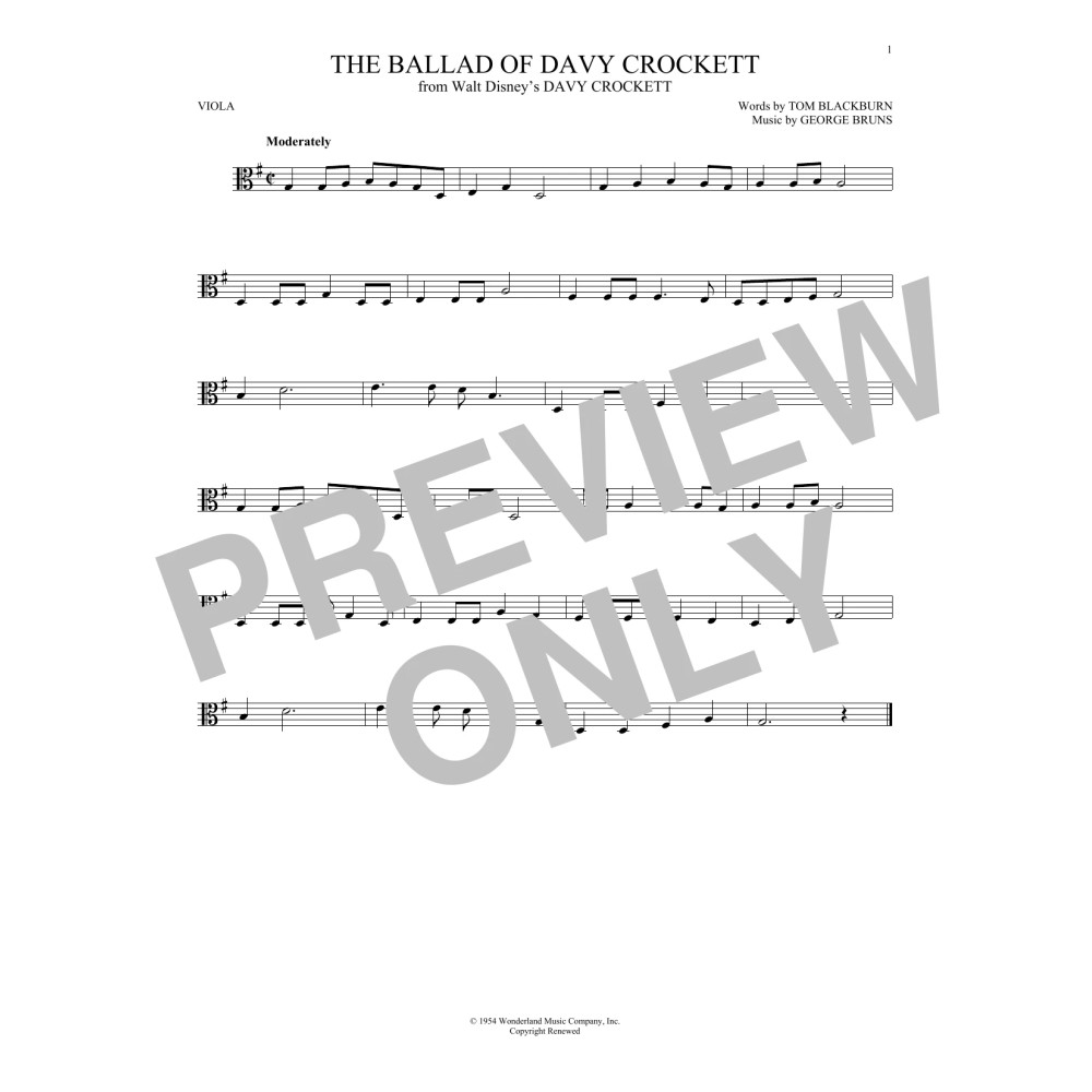 The Ballad Of Davy Crockett (from Davy Crockett)