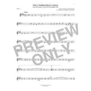 The Unbirthday Song (from Alice In Wonderland)