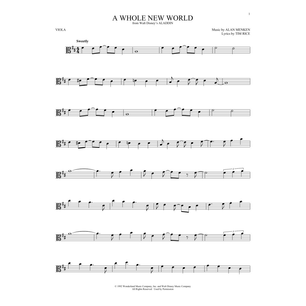 A Whole New World (from Aladdin)