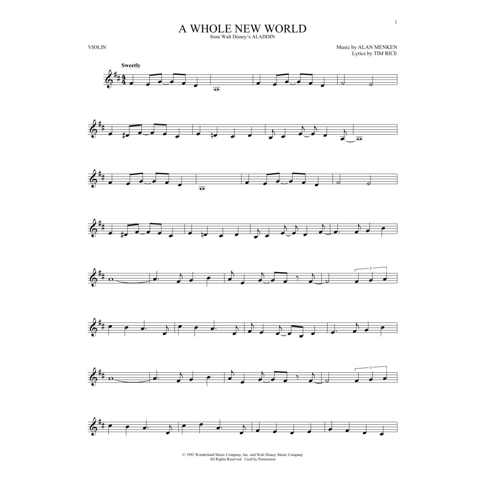 A Whole New World (from Aladdin)