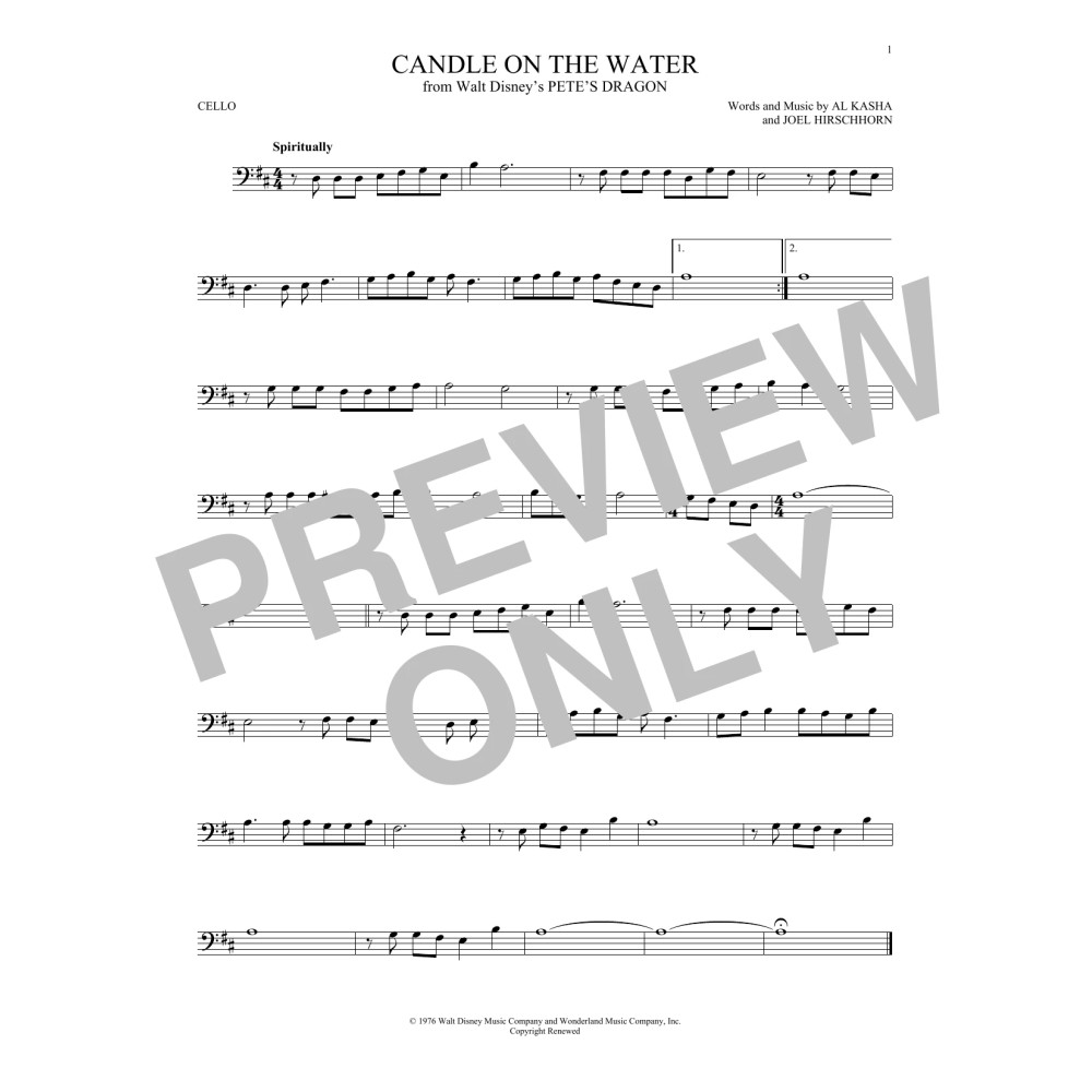 Candle On The Water (from Pete's Dragon)