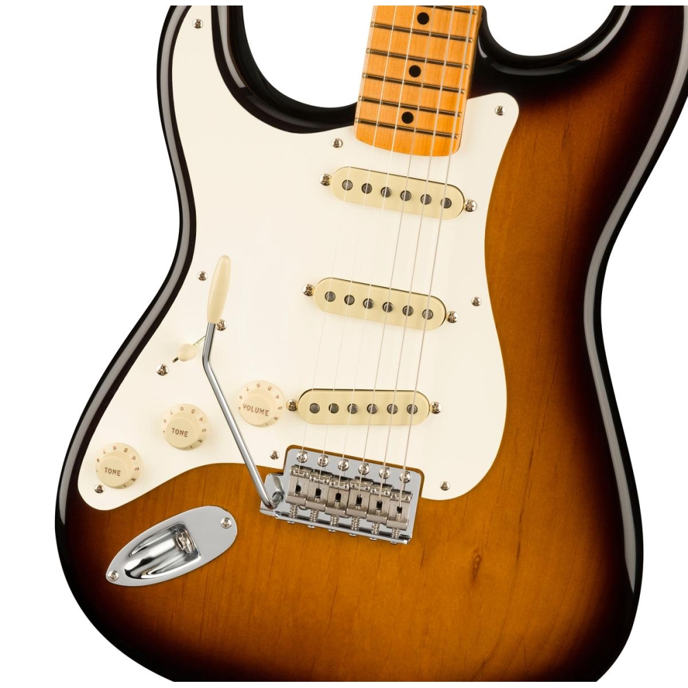 Fender American Vintage II 1957 Stratocaster Guitare électrique pour gaucher - Sunburst 2 couleurs