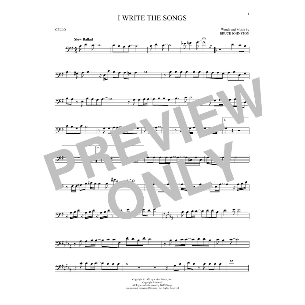 I Write The Songs