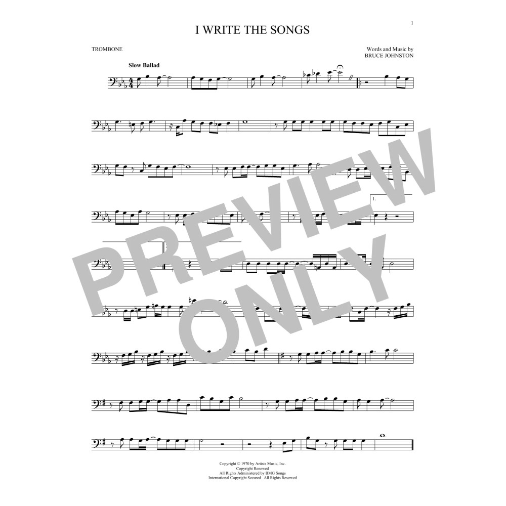 I Write The Songs