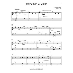 Menuet In G Major, BWV App. 114