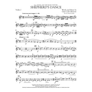Shepherd's Dance (from Amahl and the Night Visitors) - Violin 2