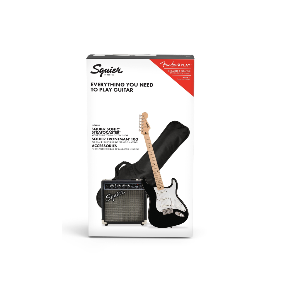Squier by Fender Black Electric Guitar Pack