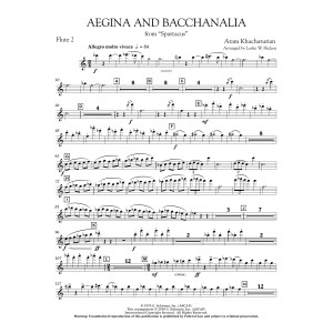 Aegina and Bacchanalia (from Spartacus) - Flute 2
