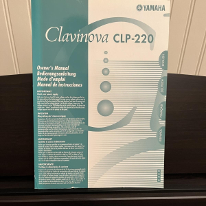 Clavinova CLP 220 - Yamaha Digital Piano