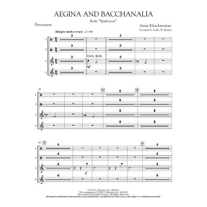 Aegina and Bacchanalia (from Spartacus) - Percussion