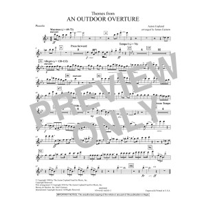 Themes from An Outdoor Overture - Piccolo