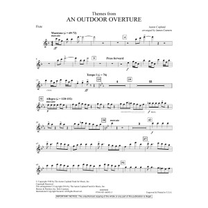 Themes from An Outdoor Overture - Flute