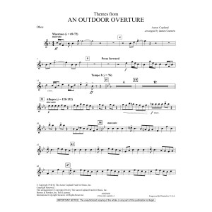 Themes from An Outdoor Overture - Oboe