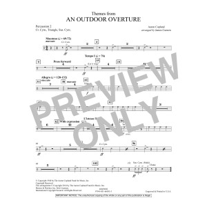 Themes from An Outdoor Overture - Percussion 2