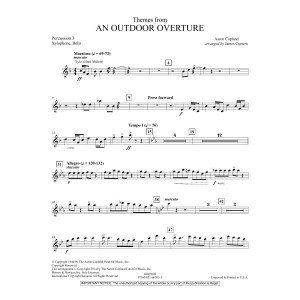 Themes from An Outdoor Overture - Percussion 3
